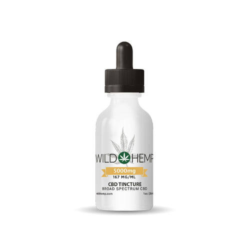 5000 mg broad spectrum CBD oil tincture by Wild Hemp